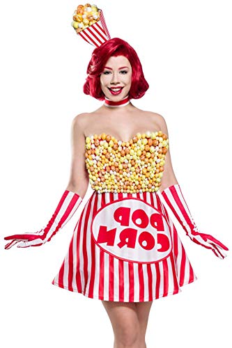 Mask Paradise 80142-009-027 S??es Popcorn Girl 80142-ausgefallene Kost?me, Rot, XL von Mask Paradise