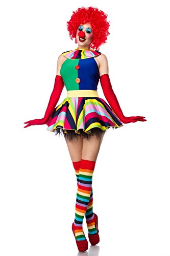 Mask Paradise Atixo Clown Girl Komplettset - bunt, Größe Atixo:2XL von Mask Paradise