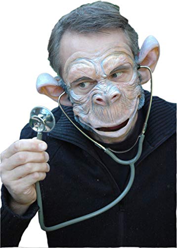Affen Maske aus Latex - Tiermaske Dr. Affenzahn - ideal für Halloween, Karneval & Motto-Party von Maskworld