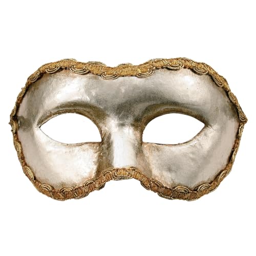 Colombina argento - Venezianische Maske silber - traditionell handgefertigt - Carnevale di Venezia von Maskworld