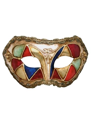 Colombina arlecchino multicolore - Venezianische Maske - traditionell handgefertigt - Carnevale di Venezia von Maskworld