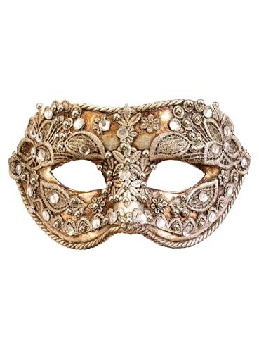 Colombina macrame argento - Venezianische Maske - traditionell handgefertigt - Carnevale di Venezia von Maskworld