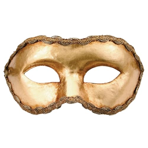 Colombina oro - Venezianische Maske gold - traditionell handgefertigt - Carnevale di Venezia von Maskworld