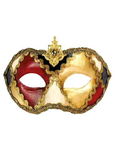 Colombina scacchi colore - Venezianische Maske - traditionell handgefertigt - Carnevale di Venezia von Maskworld