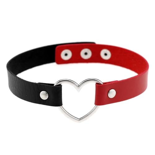 Halsband Red Heart - Kostüm-Zubehör - Halloween, Karneval, CSD, Motto-Party, Cosplay von Maskworld