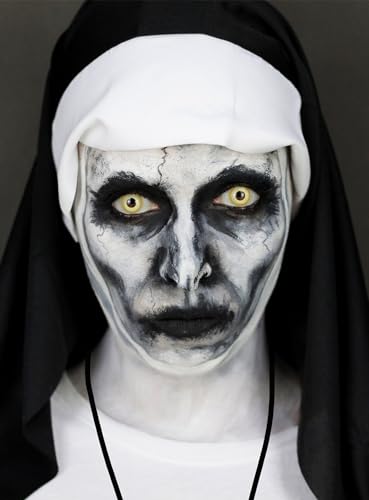 Hochwertiges Halloween Make-up Set - Valak Nonne - Verkleidung Schminke - Karneval & Motto-Party von Maskworld