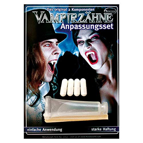 Maskworld Anpassungsset für Vampir Zähne - Nachfüll-Pack 2-Komponenten Abdruckmasse - ideal für Halloween, Karneval, Fantasy oder Motto-Party von Maskworld