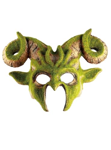 Maskworld Bewachsener Dämonenkopf Maske - Horror-Kostüm-Kopfbedeckung Halloween, Karneval & Grusel-Party von Maskworld