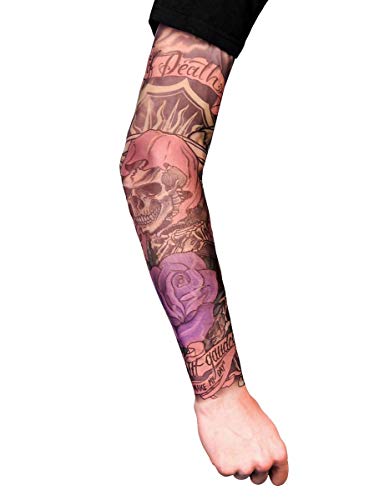 Maskworld Death - Tattoo Ärmel zum Überziehen - Armgröße: M - Kostüm-Zubehör für Halloween, Karneval & Motto-Party Maskworld Death - Tattoo Ärmel zum Überziehen - Armgröße: M - Kostüm-Zubehör für Halloween, Karneval & Motto-Party von Maskworld