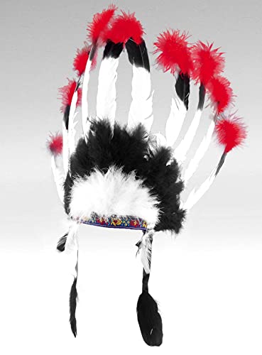 Maskworld Federkopfschmuck Indianer-Häuptling - Verkleidung Kostüm-Accessoire für Karneval, Halloween & Motto-Party von Maskworld