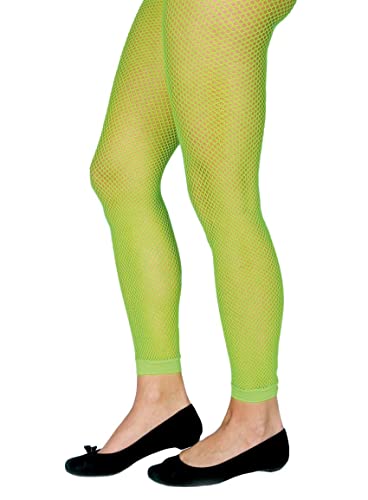 Maskworld Fishnet Leggings neon-grün - Verkleidung Kostüm-Accessoire für Karneval, Halloween & Motto-Party von Maskworld