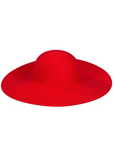 Maskworld Großer Schlapphut rot - Verkleidung Kostüm-Accessoire für Karneval, Halloween & Motto-Party … von Maskworld