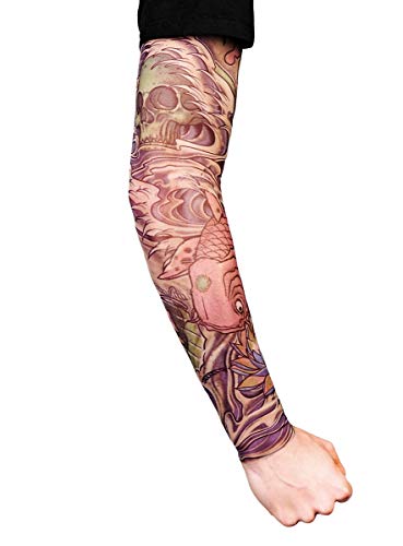 Maskworld Koi - Tattoo Ärmel zum Überziehen - Armgröße: L - Kostüm-Zubehör für Halloween, Karneval & Motto-Party Maskworld Koi - Tattoo Ärmel zum Überziehen - Armgröße: L - Kostüm-Zubehör für Halloween, Karneval & Motto-Party von Maskworld