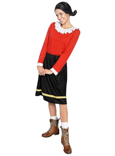 Maskworld Olivia Öl - die Freundin von Popeye - Kostüm für Erwachsene - einteilig - Karneval (XL) von Maskworld