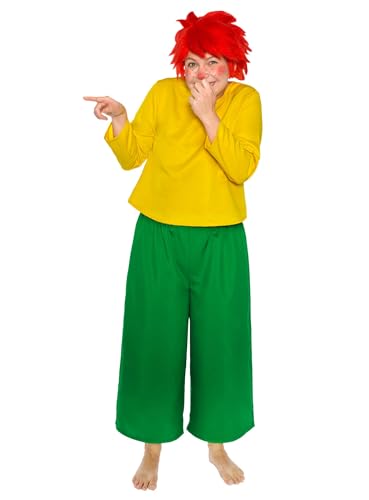 Maskworld Pumuckl Kostüm für Erwachsene – original lizenziert – zweiteilig – Karneval (XL) von Maskworld