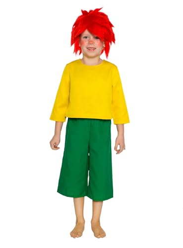 Maskworld Pumuckl Kostüm für Kinder - original lizenziert - zweiteilig - Karneval (110-116) von Maskworld