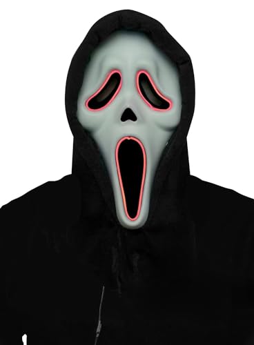 Maskworld Scream - Ghostface LED Maske - Grusel-Killer-Kostüm-Accessoire Halloween & Horror-Party von Maskworld