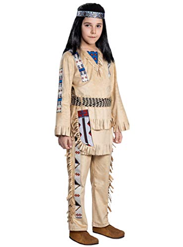 Maskworld Winnetou Kinderkostüm - Indianer Western - Kindergröße: 110-116 - Lizenz-Kostüme aus den Karl-May-Filmen für Karneval und Motto-Party von Maskworld