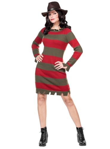 Miss Freddy - Alptraum - Nightmare Kleid - Signature Edition - Größe: S - Damen Kostüm für Halloween, Karneval & Motto-Party von Maskworld