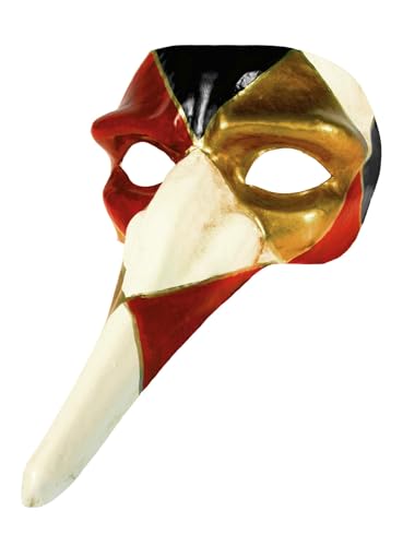 Scaramouche arlecchino - Zanni - Venezianische Maske - traditionell handgefertigt - Carnevale di Venezia von Maskworld