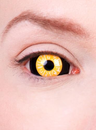 Sclera Nachtjäger - farbige Kontaktlinsen / 6-Monats-Linsen - Motivlinsen ohne Sehstärke (22mm) - Unisex - Erwachsene - ideal für Halloween, Karneval, Motto- und Horror-Party von Maskworld