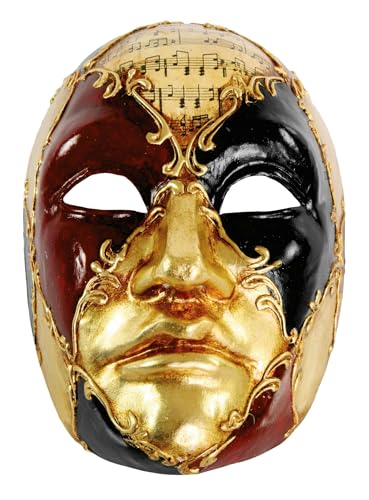 Volto Maschile schacchi colore musica - Venezianische Maske - traditionell handgefertigt - Carnevale di Venezia von Maskworld