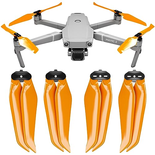 Master Airscrew Stealth Propeller kompatibel mit DJI Mavic 2 - Orange, 4 Stück von Master Airscrew