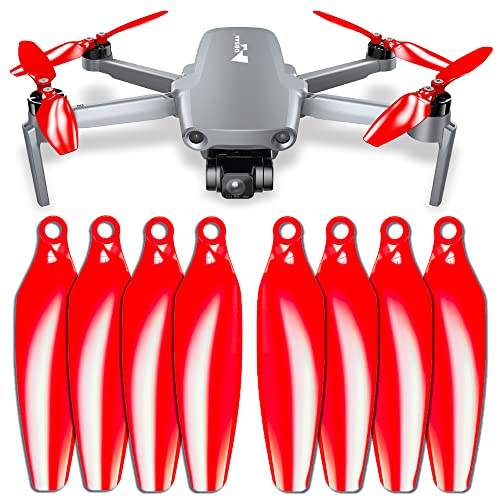 Master Airscrew Stealth Propeller kompatibel mit Hubsan Zino Mini Pro & SE - Rot, 4 Propeller im Set von Master Airscrew