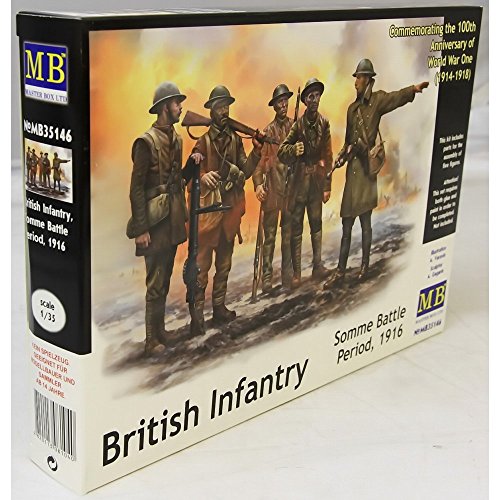 Master Box MB35146-1/35 British Infantry, Somme Battle Period, 1916 von Master Box Ltd.