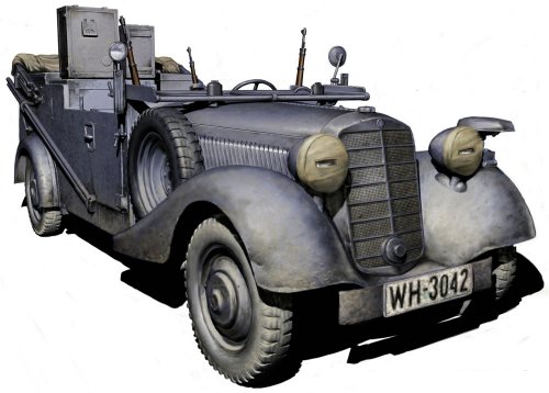 Master Box MB3531 - 1/35 Kraftfahrzeug 2 Type 170 VK Radio Car von Master Box Ltd.