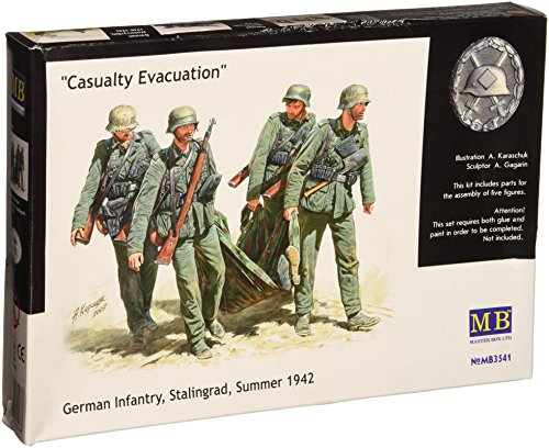 Master Box MB3541 - German Infantry Stalingrad Summer 1942 Casualty Evacuation, Figuren von Master Box Ltd.