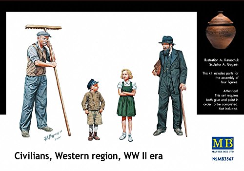 Master Box MB3567 - Civilians, Western Region, WWII era von Master Box Ltd.