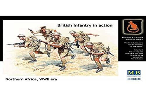 Master Box MB3580 - British Infantry North Africa Desert, Figuren von Master Box Ltd.