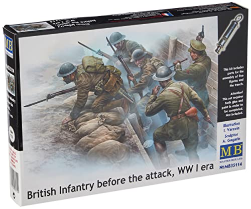 Master Box mB35114-1/35 British Infantry Before The Attack, WWI era von Master Box Ltd.