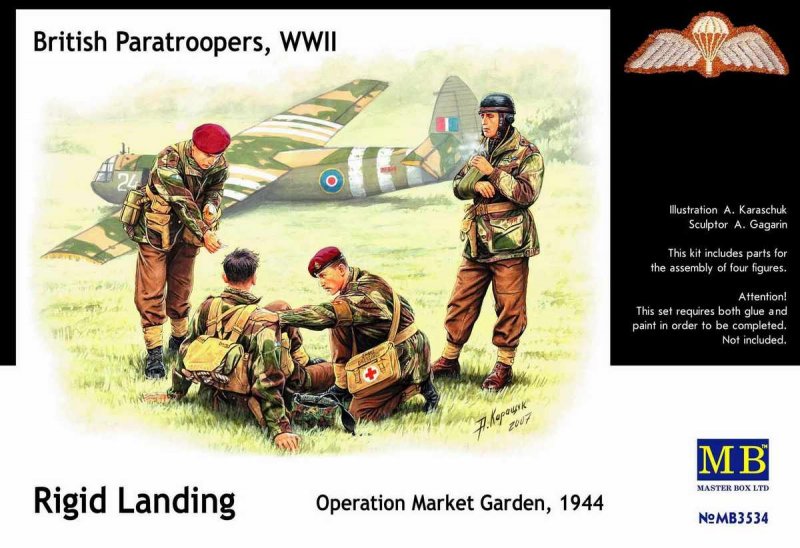 British Paratroopers WWII Rigid Landing Operation Market Garden 1944 von Master Box Plastic Kits