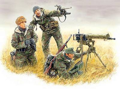 German Machinegun Crew Eastern Front Kurland 1944 von Master Box Plastic Kits