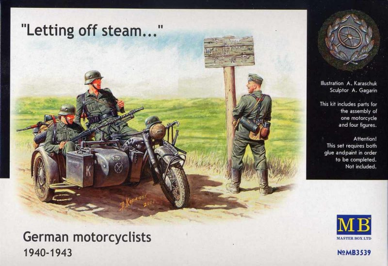 German Motorcyclists 1940-42 von Master Box Plastic Kits