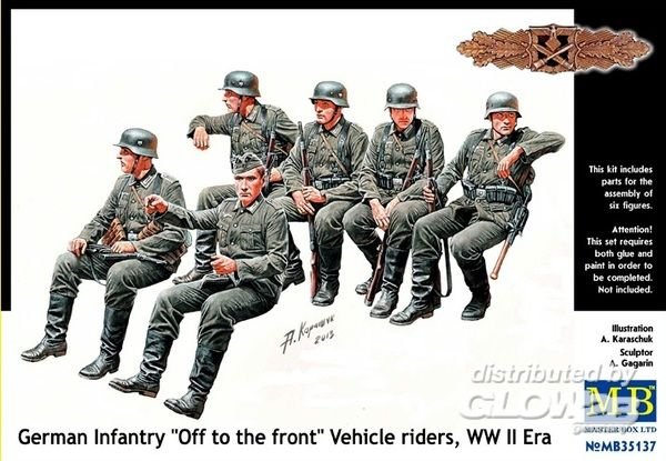 German infantry vehicle riders von Master Box Plastic Kits