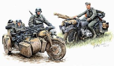 Kradschutzen: Ger. motorcycle troops von Master Box Plastic Kits