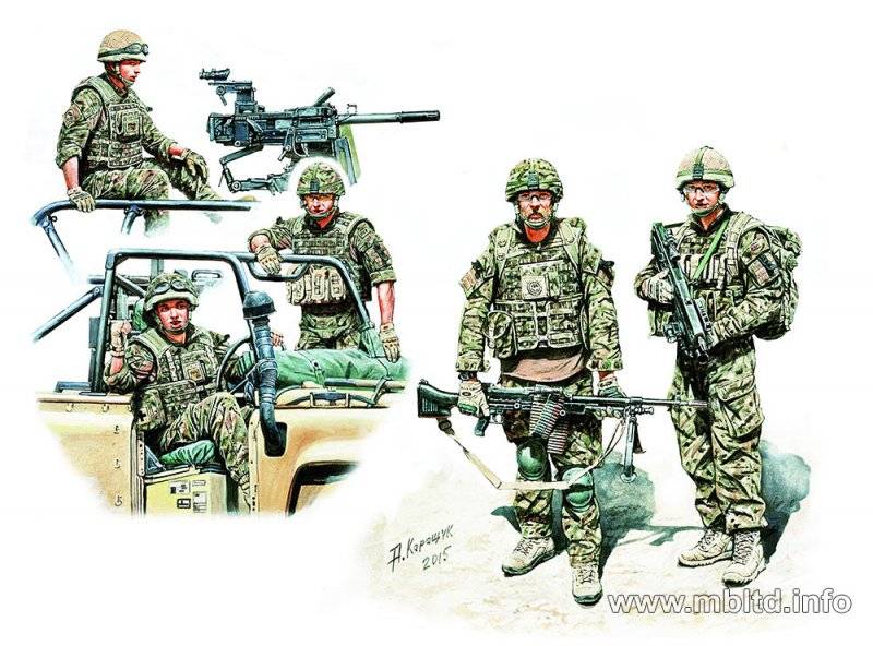 Modern UK Infantrymen Present Day von Master Box Plastic Kits