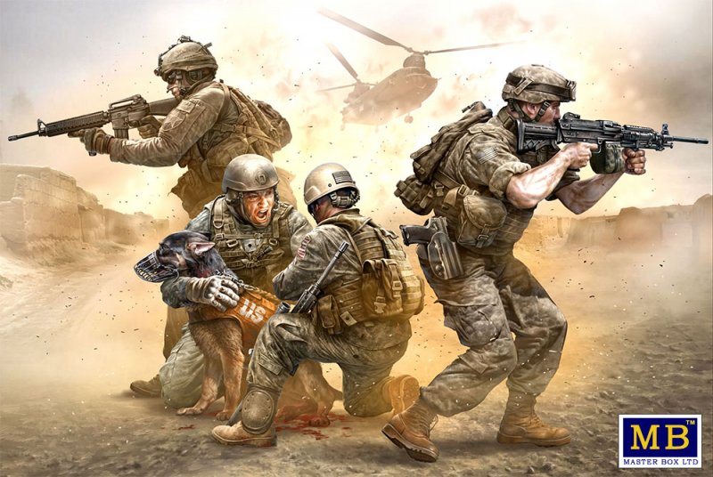 Modern US Army, No soldier left behind - MWD down von Master Box Plastic Kits