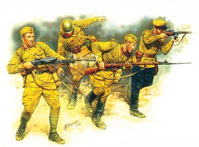 Soviet Infantry in action 1941-1942 Eastern Front Series von Master Box Plastic Kits