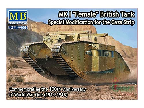 Masterbox Maßstab 1:72 Mk I British Tank Weiblich Sonderumrüstung für den Gaza Strip - Plastikmodellbausatz #72004 von Master Box