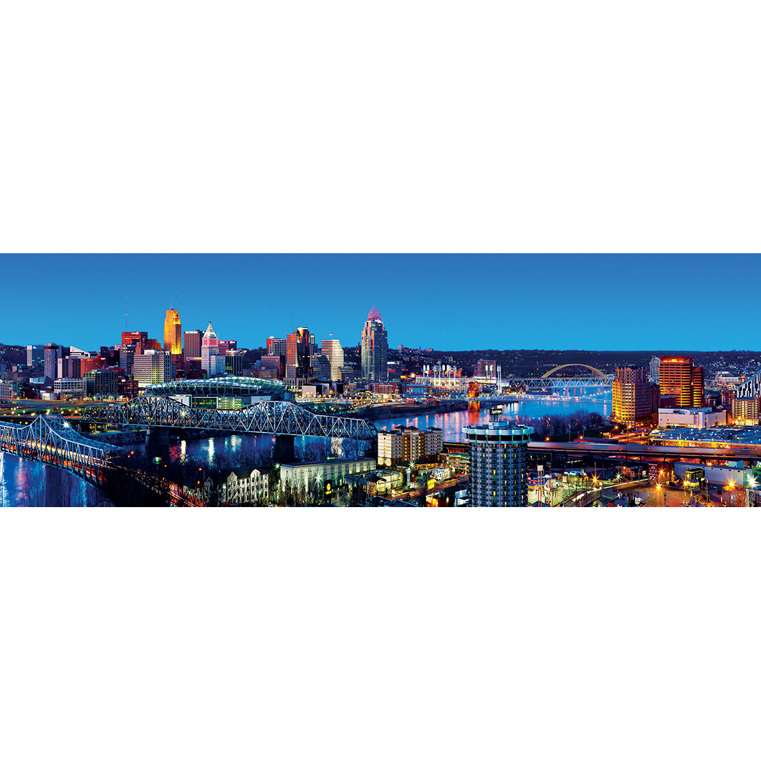 Master Pieces Cityscapes - Cincinnati 1000 Teile Puzzle Master-Pieces-72076 von Master Pieces