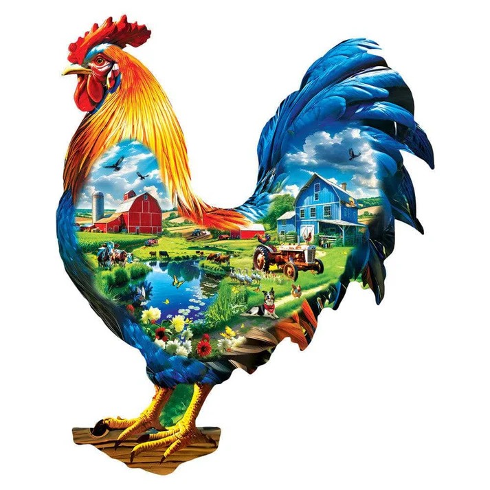 Master Pieces Das Krähen des Hahns - Formpuzzle 500 Teile Puzzle Master-Pieces-32545 Master Pieces Das Krähen des Hahns - Formpuzzle 500 Teile Puzzle Master-Pieces-32545 von Master Pieces