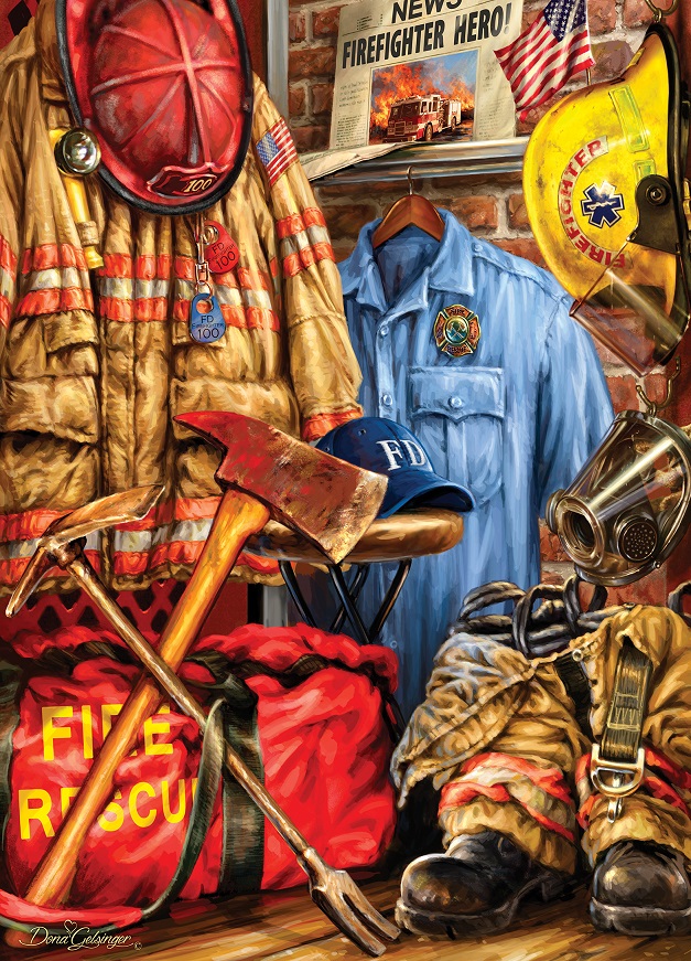 Master Pieces Dona Gelsinger: Fire and Rescue 1000 Teile Puzzle Master-Pieces-71511 von Master Pieces