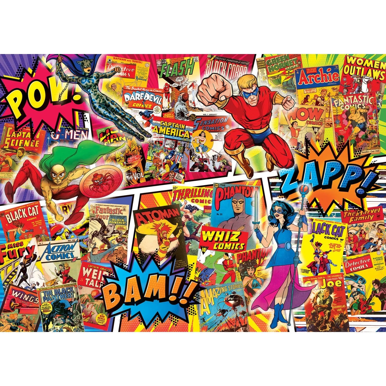 Master Pieces Flashbacks - Superhelden 1000 Teile Puzzle Master-Pieces-72541 Master Pieces Flashbacks - Superhelden 1000 Teile Puzzle Master-Pieces-72541 von Master Pieces