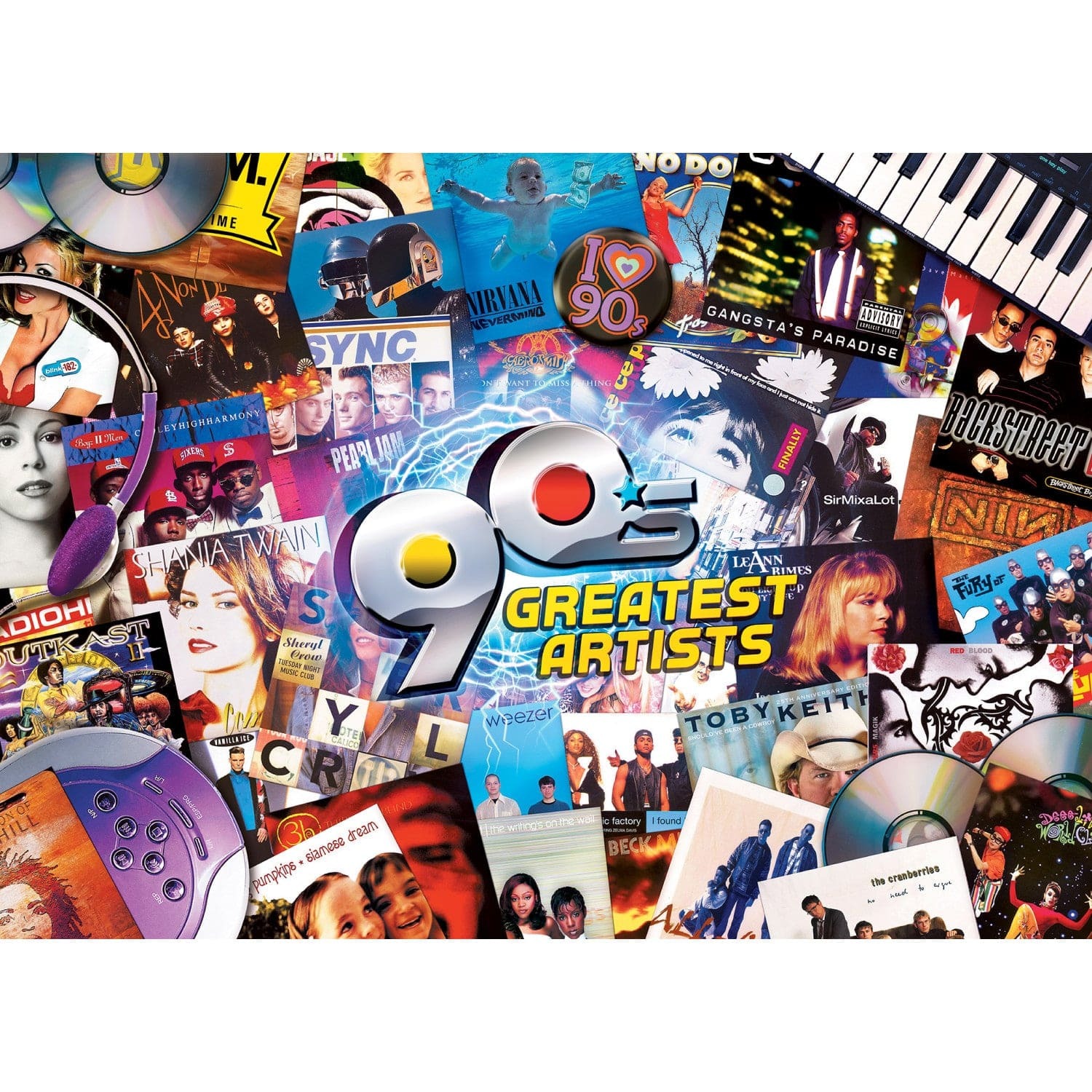 Master Pieces Greatest Hits - 90er Jahre 1000 Teile Puzzle Master-Pieces-72307 Master Pieces Greatest Hits - 90er Jahre 1000 Teile Puzzle Master-Pieces-72307 von Master Pieces