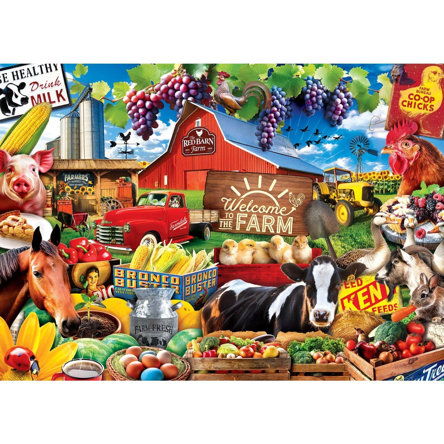 Master Pieces Greetings From - Bauernhof 500 Teile Puzzle Master-Pieces-32566 Master Pieces Greetings From - Bauernhof 500 Teile Puzzle Master-Pieces-32566 von Master Pieces