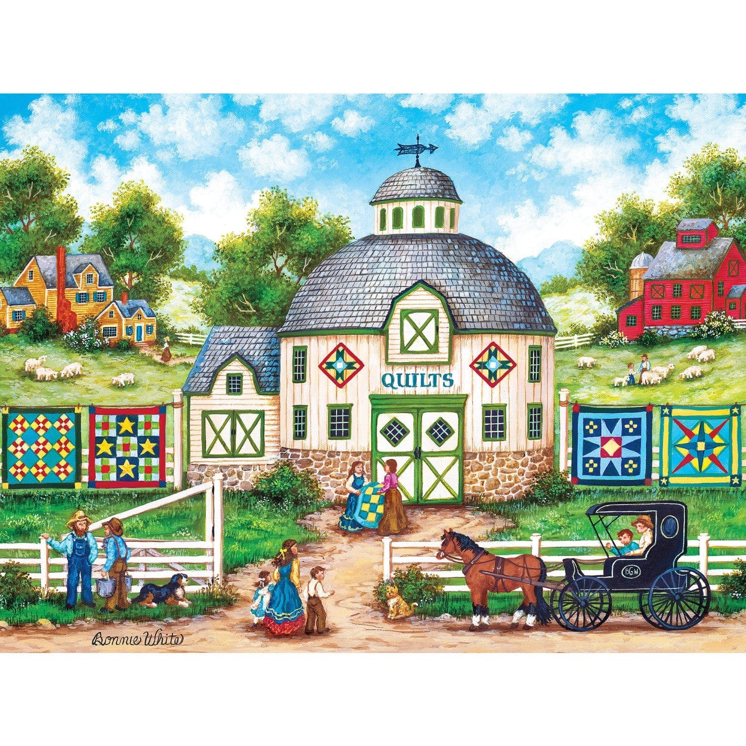 Master Pieces Heartland Collection - Die Quilt-Scheune 500 Teile Puzzle Master-Pieces-31979 Master Pieces Heartland Collection - Die Quilt-Scheune 500 Teile Puzzle Master-Pieces-31979 von Master Pieces